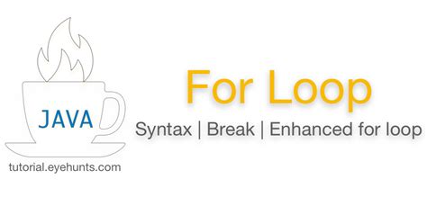 Image result for Java for Loop with Break