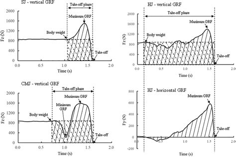 Toradh íomhá ar Ground Reaction Force Output Graph Labelled