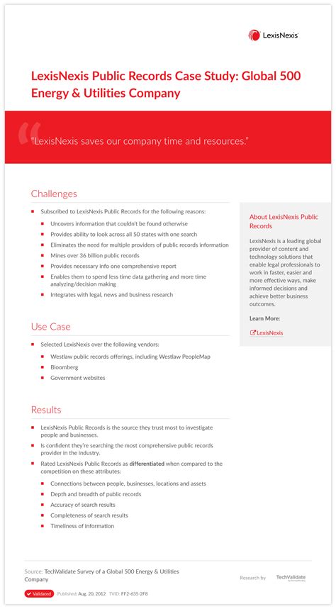 LexisNexis Report Example に対する画像結果