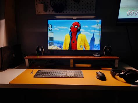 Image result for Dual Computer Desk Setup