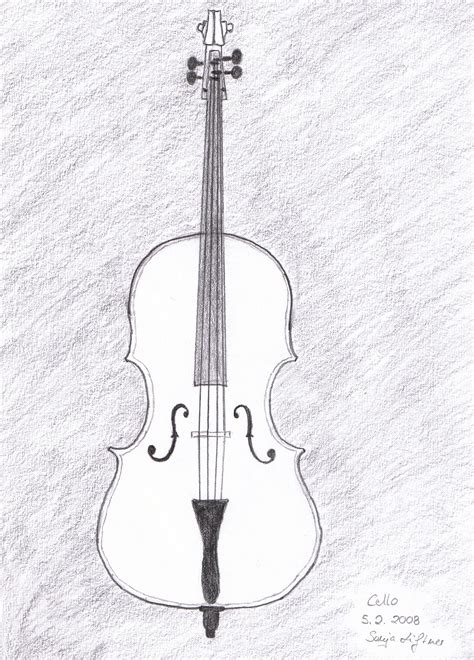 Image result for Cello Ink Drawing