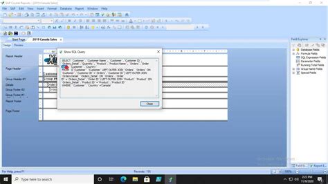 Image result for XML SQL Crystal Report