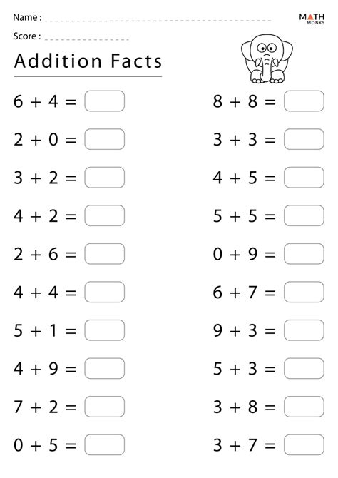 Image result for Addition Worksheets with Answer Key