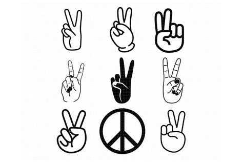 Image result for Peace Sign Language SVG