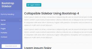 Image result for Example of Bootsrap Sidebar
