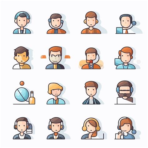 Toradh íomhá ar Customer Icon Set