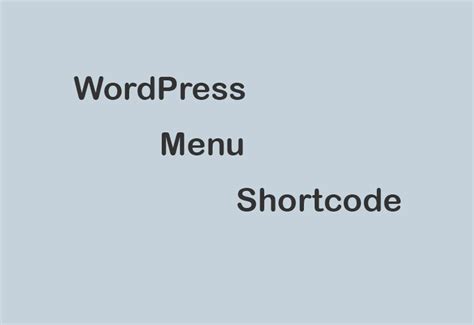 Toradh íomhá ar WordPress Menu Shortcode