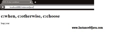 Toradh íomhá ar JSP If Statement Java