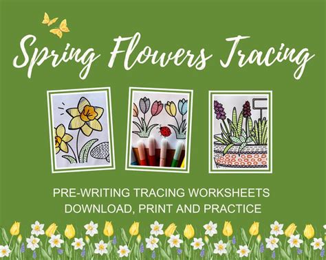 Image result for Spring Flower Traceable