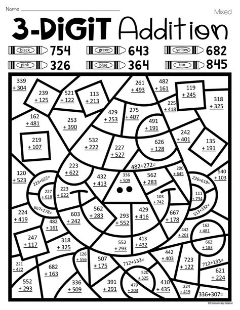 Image result for Addition Worksheets Coloring Pages