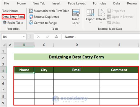 Image result for Excel Form Formatting