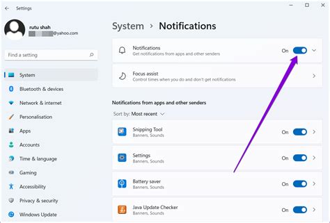 Toradh íomhá ar Push Notification On Windows 11 Example