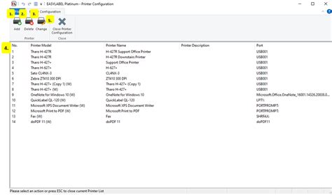 Printer Configuration に対する画像結果