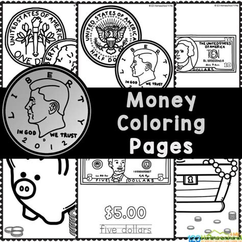 Image result for Money Math Coloring Pages