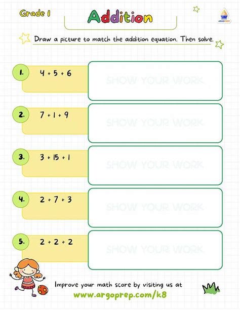 Résultat d’images pour 3 Addends Addition Worksheet