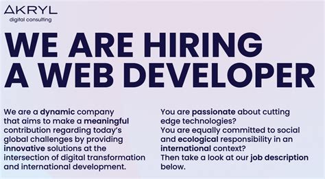 Image result for Web Developer Job Ads