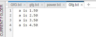 Convert Data to Text File in MATLAB に対する画像結果