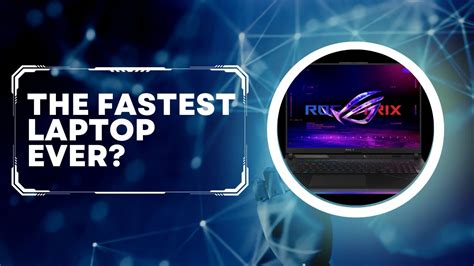 The Fastest Laptop in 2023 - YouTube