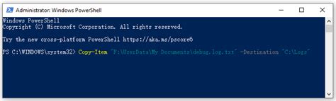 Image result for Copy a File to Another Directory PowerShell