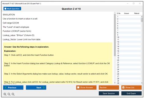 MOS Practice Exam に対する画像結果