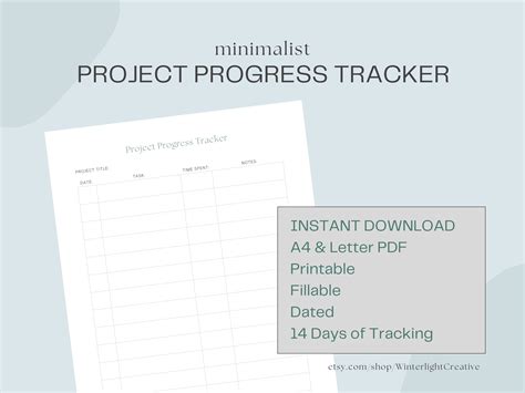 Image result for Printable Project Tracker Edit