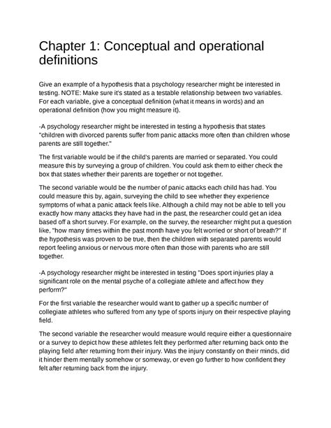 Image result for An Operational Definition Example