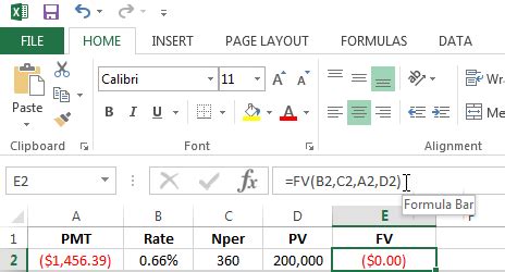 Image result for FV Type Excel