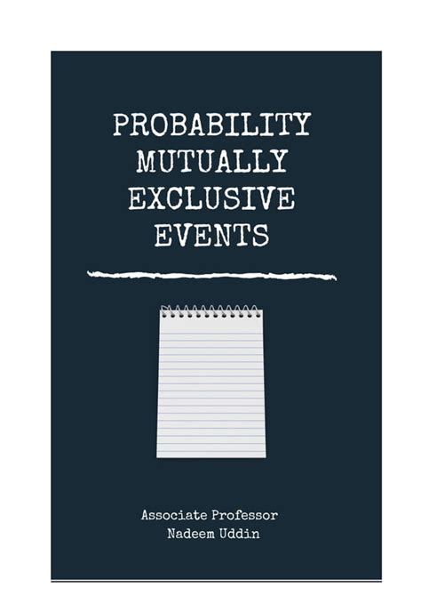Image result for Compound Probability Mutually Exclusive