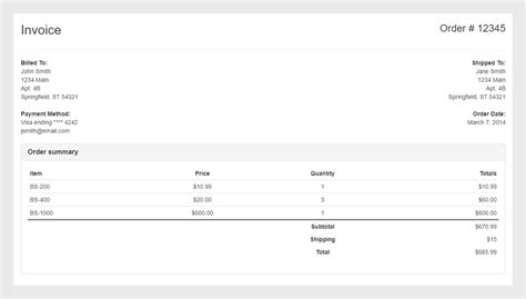 HTML Free Invoice Templates Download に対する画像結果