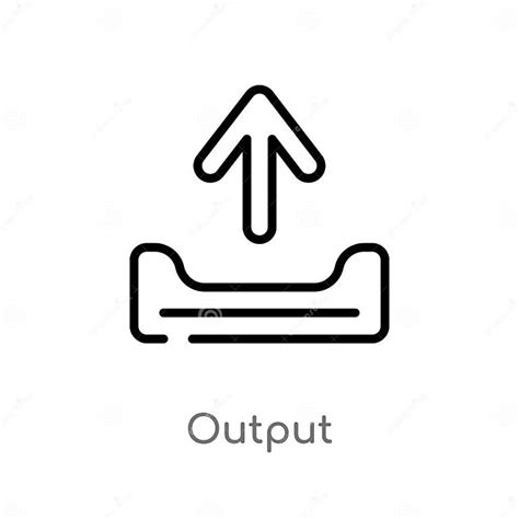 Toradh íomhá ar Output Icon Outline