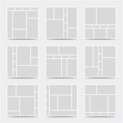 Image result for Collage Grid Layout Template