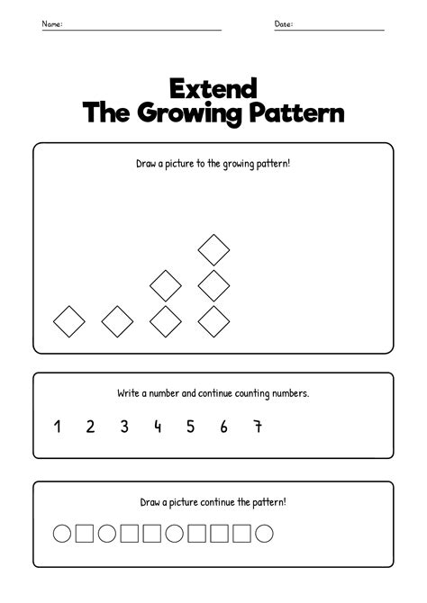 Image result for Growing Patterns Grade 2 Worksheets