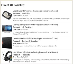 Image result for Fluent UI Today To-Do List Example with Check Off Yesterday