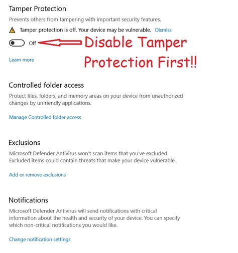 Disable Windows Defender 2022 に対する画像結果