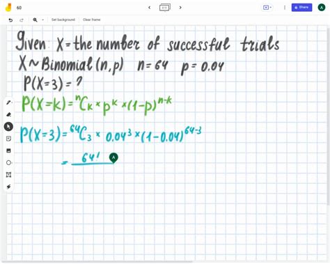 Binomial Probability Formula Successes-க்கான படிம முடிவு