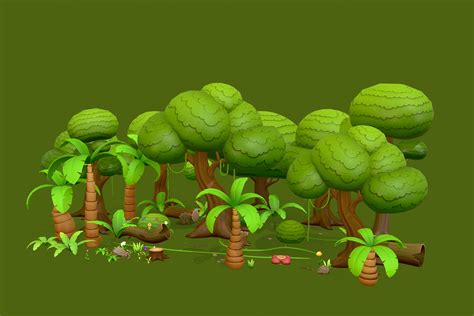 Image result for Unity Jungle Tree Models