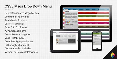 Image result for CSS3 Only Flex Mega Menu. Example Search Logo