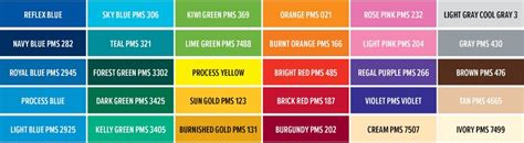 Image result for Pantone Ink Color Chart