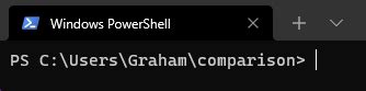 Bash Command vs PowerShell Command に対する画像結果