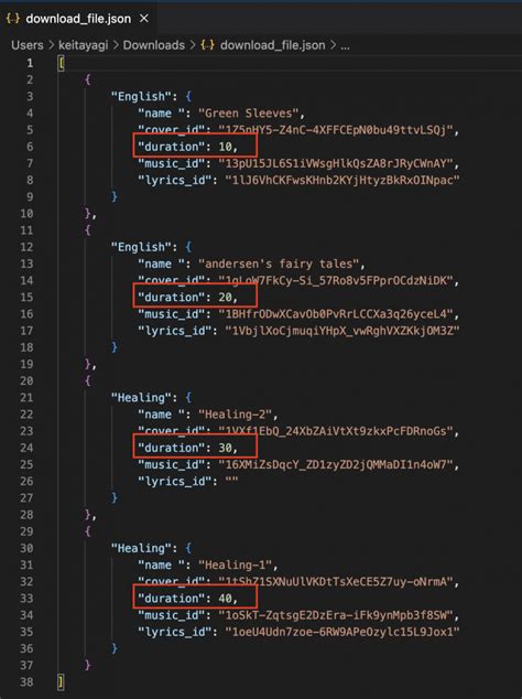 Sameple JSON File に対する画像結果