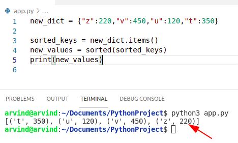 Image result for Sorting a Dictionary in Python