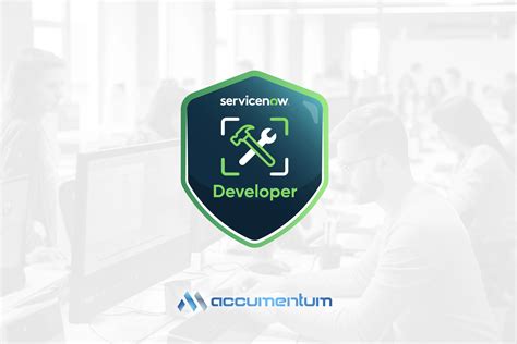Toradh íomhá ar ServiceNow Developer Certification Logo