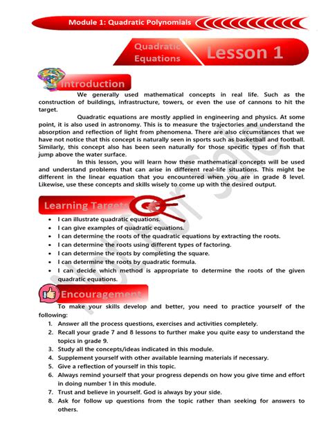 Mathematics 9 Quarter 1 Module に対する画像結果