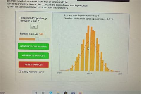 Image result for Sampling Distribution Probability Applet