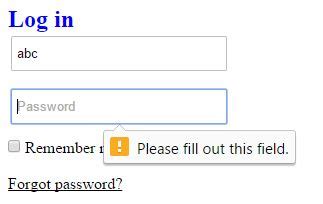 Image result for Error Message for Empty Field Sample