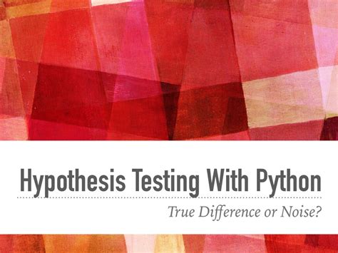 Image result for Hypothesis Testing in Python P Test