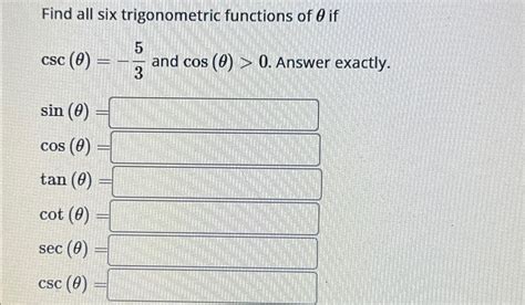 Image result for Six Trigonometric Functions of Θ Example