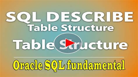 Image result for SQL Describe