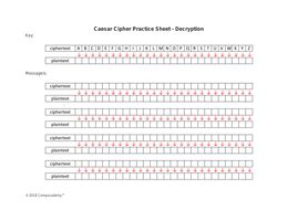 Image result for Caesar Cipher Worksheet