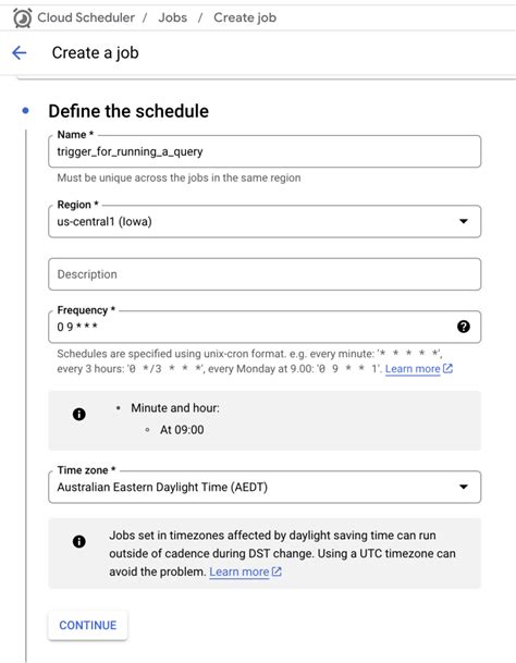 Toradh íomhá ar BigQuery SQL Scheduler
